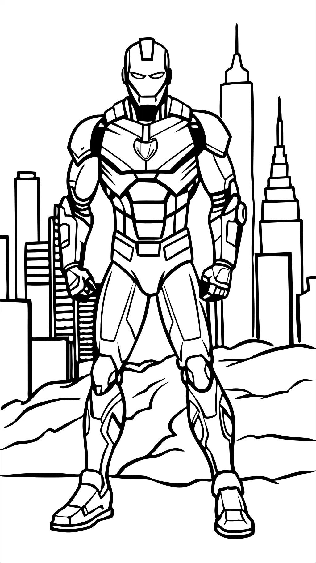 iron man coloring page